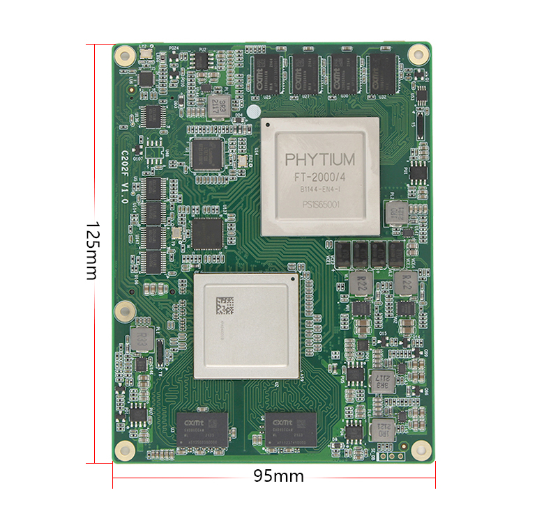飛騰FT-2000/4全國產化核心板C202F(圖3) 飛騰FT-2000/4全國產化核心板C202F(圖3)