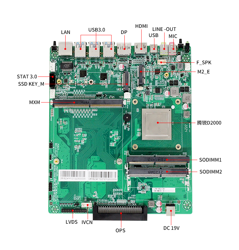 飛騰D2000教學(xué)一體機(jī)OPS電腦主板(圖4) 飛騰D2000教學(xué)一體機(jī)OPS電腦主板(圖4)